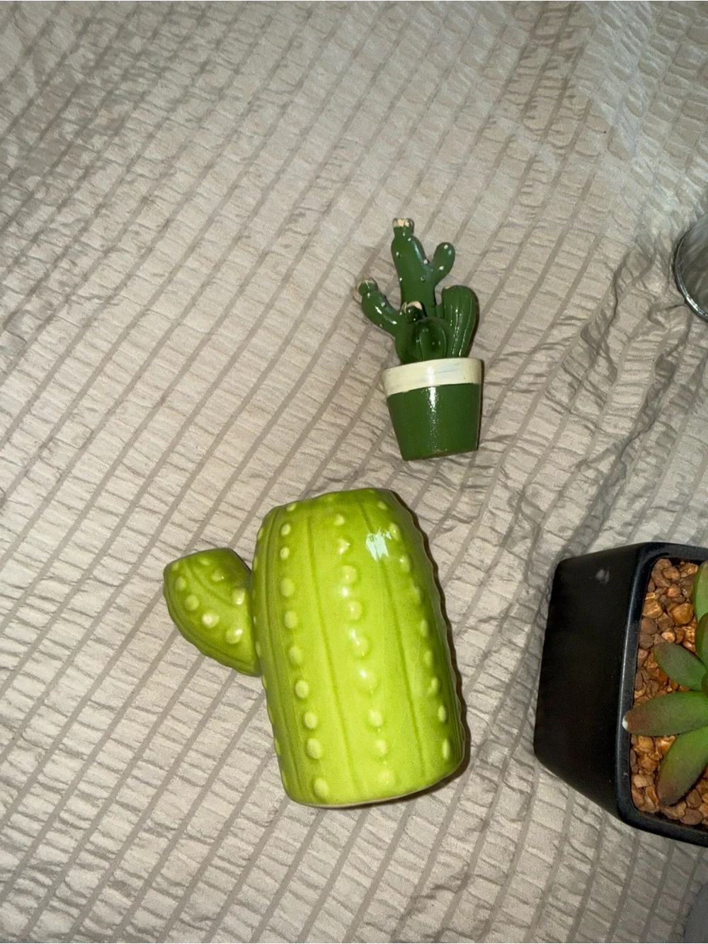 9 pc Small Faux Succulent Planter Collection